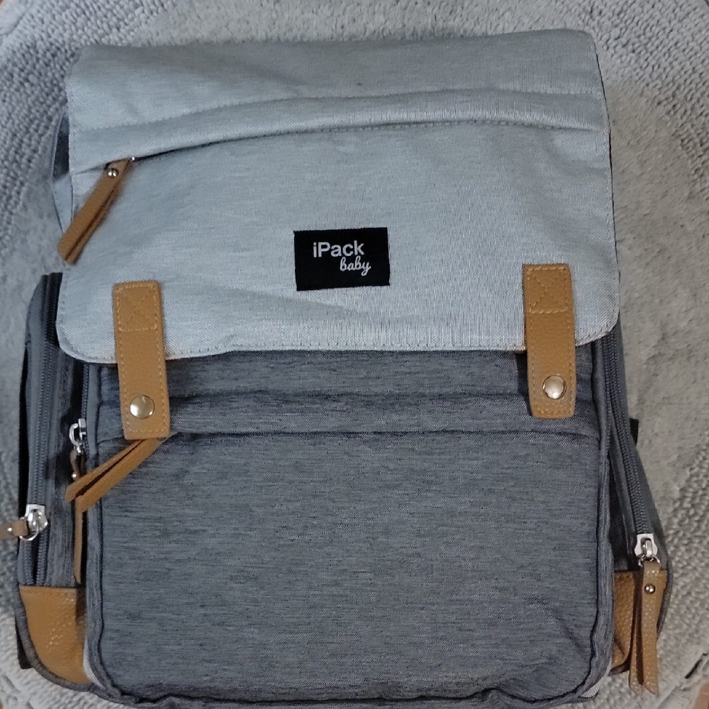 NWT Gray and Tan Backpack